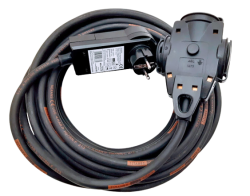 Prodlužovací kabel 10m s proudovým chráničem 3 zásuvky TITANEX IP44 TI-1676