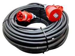 Prodlužovací kabel venkovní gumový 380V - 400V 5m 16A 5P IP44 H07RN-F 5x1,5mm Titanex 