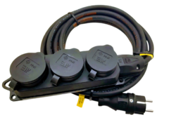 Prodlužovací kabel venkovní 5m 3 zásuvka 230V 3x1,5mm H07RN-F 3x1,5 5/3Z TITANEX