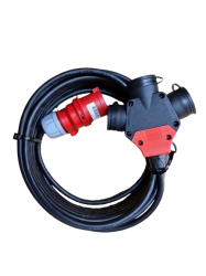 Prodlužovací kabelová redukce 400V / 230V 15m IP44 16A 4P+3P H07RN-F 4x1,5 TITANEX 