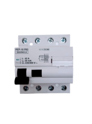 Proudový chránič 40A 4P 30mA 10kA  AC Bonega 06-40400302 PEP 10P63