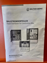 Staveništní rozvaděč Walther Werke WAV 0100BR1 podružný 63A 24kVA oranžový s proudovým chráničem