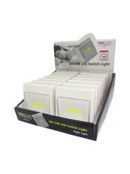 Svítilna noční LED světelný přepínač 3W 150lm bílý na baterie TR C322 Trixline 