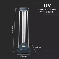 Germicidní UV dezinfekční přenosná lampa s ozónem 38W V-TAC VT-3238