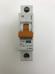 Vypínač modulární 63A jednopólový instalační BS900014 Schrack
