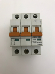 Vypínač modulární instalační na DIN lištu 63A 3-pólový Schrack BS900016