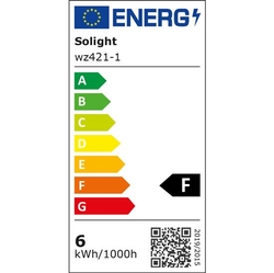 Žárovka LED svíčková E14 6W 240V studená bílá 6000k WZ421-1 Solight