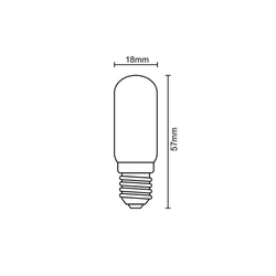 Žárovka do digestoře a lednice E14 15W trubková 240V ZFR103 Nedes