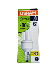 Žárovka úsporná OSRAM DULUX VALUE E14 8W/827 2700K teplá bílá 400lm 