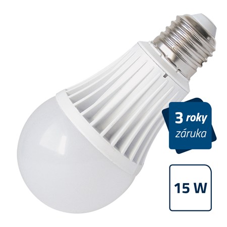 Žárovka LED 15W E27 A60 bílá teplá Geti