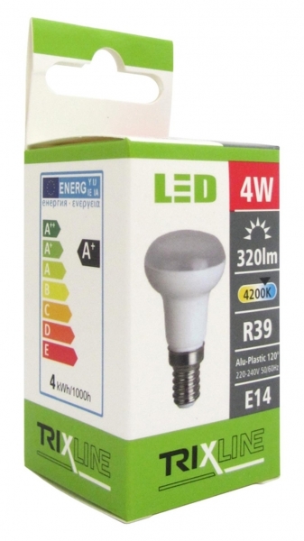 LED žárovka TRIXLINE R39 4W E14 studená bílá