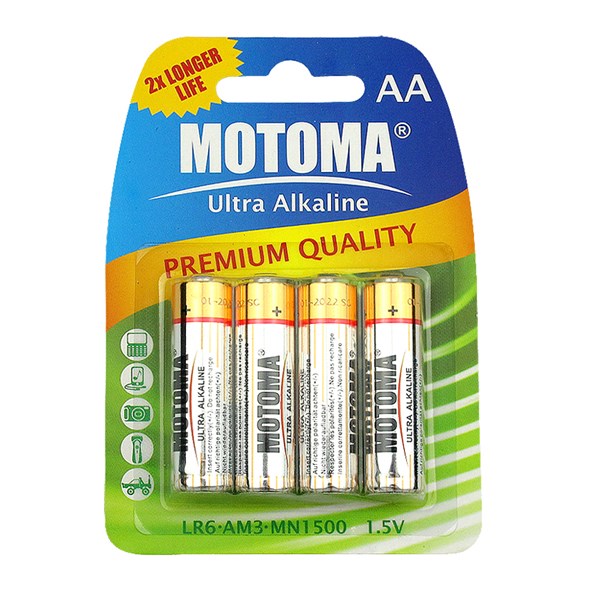 Baterie LR6 AA Ultra Alkaline MOTOMA 