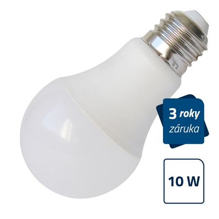 Žárovka LED 10W E27 A60 bílá přírodní Geti