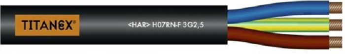 Kabel H07RN-F 5x4 CGTG TITANEX gumový Draka kabely