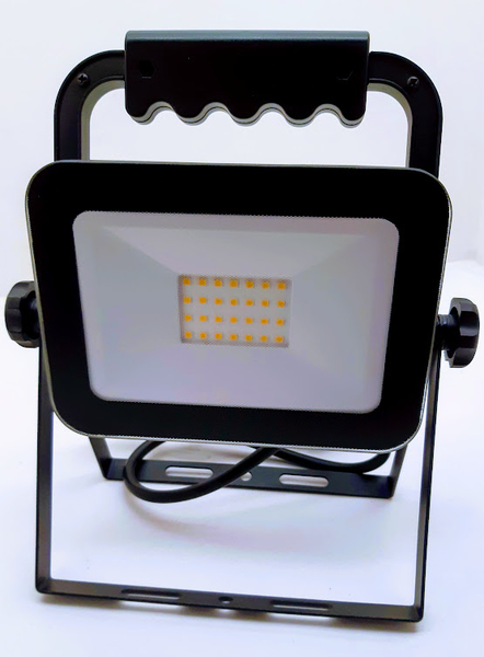 LED reflektor přenosný venkovní 20W s držákem a kabelem 4000K IP44 Nedes