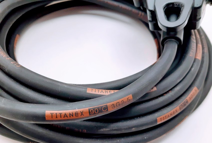 Prodlužovací kabel gumový 240V 10m s proudovým chráničem H07RN-F 3x1,5 TITANEX