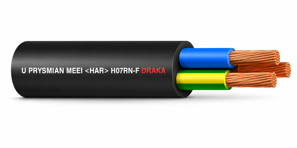 Kabel gumový H07RN-F 4G25 (CGSG 4x25) metráž Draka kabely