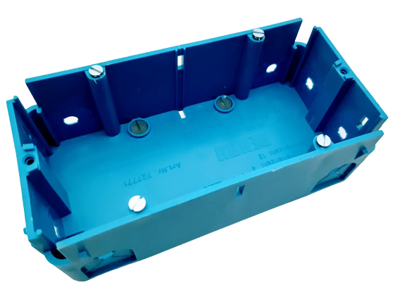 Krabice elektro parapetní REHAU přístrojová dvojitá 140x70x45mm PKD 727 771 