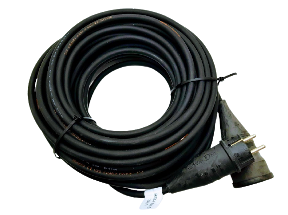 Prodlužovací kabel venkovní gumový 15m 1 zásuvka 230V H07RN-F 3x1,5 T TITANEX Toraka elektro materiály