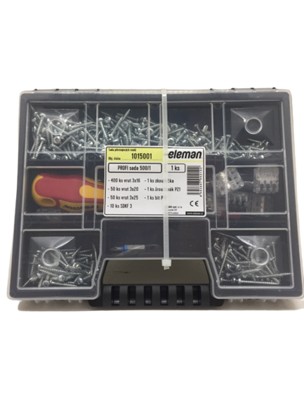 Sada elektro nářadí BOX PROFI 1015001 pro montáž elektro krabic Eleman